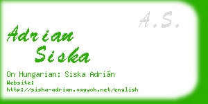 adrian siska business card